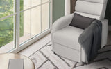Darrahopens Furniture > Bar Stools & Chairs > Arm Chairs & Recliners Home Recliner Chair - Linen Fabric Sofa Lounge Armchair SHILOH GREY