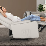 Darrahopens Furniture > Bar Stools & Chairs > Arm Chairs & Recliners Home Recliner Chair - PU Leather Sofa Lounge Armchair DAKOTA GREY