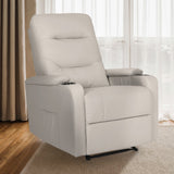 Darrahopens Furniture > Bar Stools & Chairs > Arm Chairs & Recliners Home Recliner Chair - PU Leather Sofa Lounge Armchair DAKOTA GREY