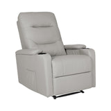 Darrahopens Furniture > Bar Stools & Chairs > Arm Chairs & Recliners Home Recliner Chair - PU Leather Sofa Lounge Armchair DAKOTA GREY