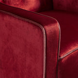 Darrahopens Furniture > Bar Stools & Chairs > Arm Chairs & Recliners Lara Two Tone Tufted Garnet New Velvet Club Armchair