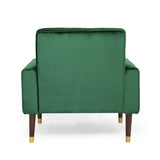 Darrahopens Furniture > Bar Stools & Chairs > Arm Chairs & Recliners Lewisham Emerald Tufted Velvet Armchair