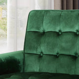 Darrahopens Furniture > Bar Stools & Chairs > Arm Chairs & Recliners Lewisham Emerald Tufted Velvet Armchair
