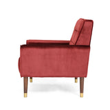 Darrahopens Furniture > Bar Stools & Chairs > Arm Chairs & Recliners Lewisham Garnet Tufted Velvet Armchair