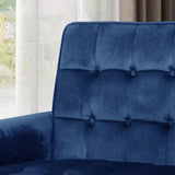 Darrahopens Furniture > Bar Stools & Chairs > Arm Chairs & Recliners Lewisham Navy Blue Tufted Velvet Armchair