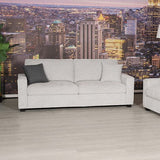 Darrahopens Furniture > Bar Stools & Chairs > Arm Chairs & Recliners Milano 3 Seater Sofa Set Polyester Fabric Multilayer Two Pillows Attached Individual Pocket Spring