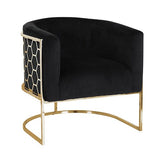 Darrahopens Furniture > Bar Stools & Chairs > Arm Chairs & Recliners Vinatge Arm Chair Black Velvet