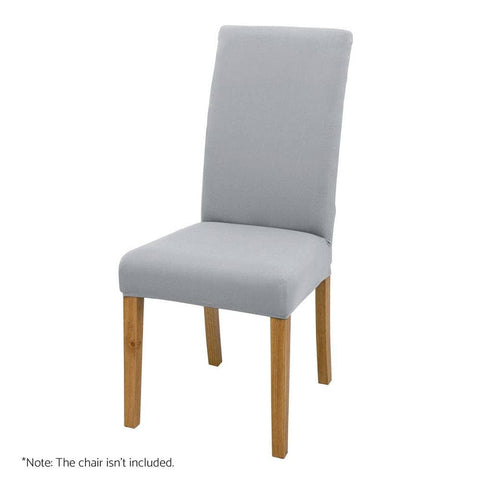 Darrahopens Furniture > Bar Stools & Chairs Artiss Dining Chair Covers 6x Slipcovers Spandex Stretch Banquet Wedding Grey
