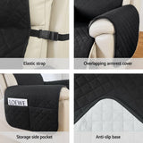 Darrahopens Furniture > Bar Stools & Chairs Artiss Recliner Chair Cover 100% Water Resistant Black