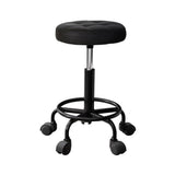 Darrahopens Furniture > Bar Stools & Chairs Artiss Salon Stool Swivel Height Adjustable Round Barber Spa Chair Black