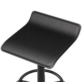 Darrahopens Furniture > Bar Stools & Chairs Artiss Salon Stool Swivel Height Adjustable Square Barber Spa Chair PU Black