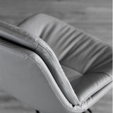 Darrahopens Furniture > Bar Stools & Chairs Bar Stools Kitchen Bar Stool Leather Barstools Swivel Gas Lift Counter Chairs x2 BS8406 Brown