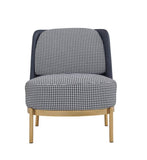 Darrahopens Furniture > Bar Stools & Chairs Cecily Upholstered Slipper Chair armchair in deep blue