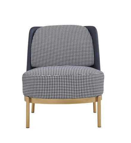 Darrahopens Furniture > Bar Stools & Chairs Cecily Upholstered Slipper Chair armchair in deep blue