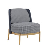 Darrahopens Furniture > Bar Stools & Chairs Cecily Upholstered Slipper Chair armchair in deep blue