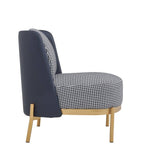 Darrahopens Furniture > Bar Stools & Chairs Cecily Upholstered Slipper Chair armchair in deep blue