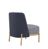 Darrahopens Furniture > Bar Stools & Chairs Cecily Upholstered Slipper Chair armchair in deep blue