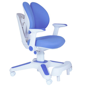 Darrahopens Furniture > Bar Stools & Chairs Ergonomic Children Kids Study Desk and Chair Set Height Adjustable - Blue