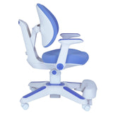 Darrahopens Furniture > Bar Stools & Chairs Ergonomic Children Kids Study Desk and Chair Set Height Adjustable - Blue