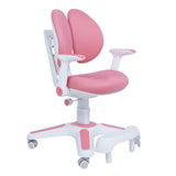 Darrahopens Furniture > Bar Stools & Chairs Ergonomic Children Kids Study Desk and Chair Set Height Adjustable - Pink