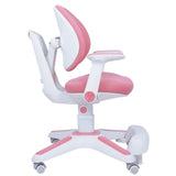 Darrahopens Furniture > Bar Stools & Chairs Ergonomic Children Kids Study Desk and Chair Set Height Adjustable - Pink