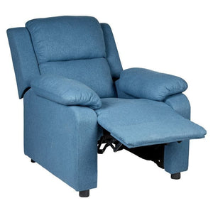 Darrahopens Furniture > Bar Stools & Chairs Erika Navy Blue Adult Recliner Sofa Chair Blue Lounge Couch Armchair Furniture