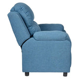 Darrahopens Furniture > Bar Stools & Chairs Erika Navy Blue Adult Recliner Sofa Chair Blue Lounge Couch Armchair Furniture