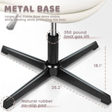 Darrahopens Furniture > Bar Stools & Chairs Faux Leather Home Office Chair -Beige