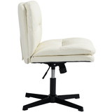 Darrahopens Furniture > Bar Stools & Chairs Faux Leather Home Office Chair -Beige