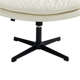 Darrahopens Furniture > Bar Stools & Chairs Faux Leather Home Office Chair -Beige