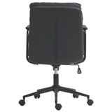 Darrahopens Furniture > Bar Stools & Chairs Faux Leather Office Chair -Black