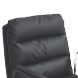 Darrahopens Furniture > Bar Stools & Chairs Faux Leather Office Chair -Black