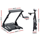 Darrahopens Furniture > Bar Stools & Chairs > Gaming Chairs Artiss Racing Simulator Stand Foldable Racing Wheel Stand for Logitech G29