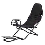 Darrahopens Furniture > Bar Stools & Chairs > Gaming Chairs Artiss Steel Foldable Racing Simulator Cockpit Seat Wheel Stand Gear Shifter Mount Black In Australia - Darrahopens