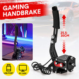 Darrahopens Furniture > Bar Stools & Chairs > Gaming Chairs Racing Games Handbrake PC USB Universal Adjustable Aluminium Alloy Handbrake Dual Modes Plug and Play Applicable All Steering Wheel Stand SIM Racing Games