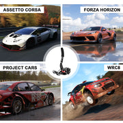 Darrahopens Furniture > Bar Stools & Chairs > Gaming Chairs Racing Games Handbrake PC USB Universal Adjustable Aluminium Alloy Handbrake Dual Modes Plug and Play Applicable All Steering Wheel Stand SIM Racing Games