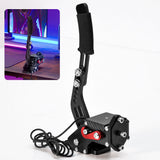 Darrahopens Furniture > Bar Stools & Chairs > Gaming Chairs Racing Games Handbrake PC USB Universal Adjustable Aluminium Alloy Handbrake Dual Modes Plug and Play Applicable All Steering Wheel Stand SIM Racing Games