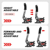 Darrahopens Furniture > Bar Stools & Chairs > Gaming Chairs Racing Games Handbrake PC USB Universal Adjustable Aluminium Alloy Handbrake Dual Modes Plug and Play Applicable All Steering Wheel Stand SIM Racing Games