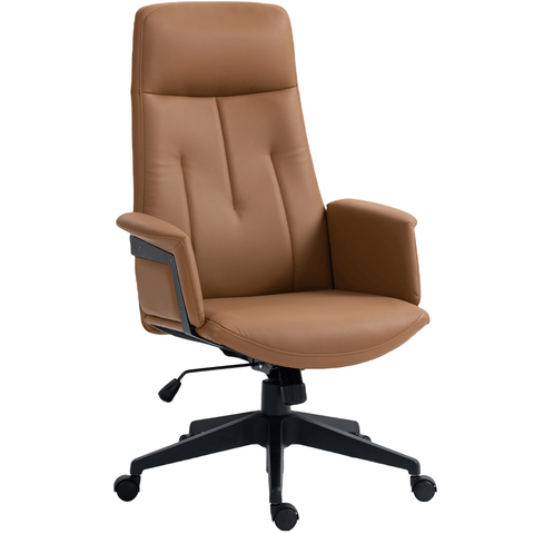 Darrahopens Furniture > Bar Stools & Chairs High Back Office Chair -Light Brown