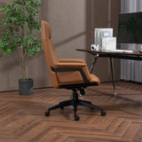 Darrahopens Furniture > Bar Stools & Chairs High Back Office Chair -Light Brown