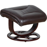 Darrahopens Furniture > Bar Stools & Chairs Julio Faux Leather Premium Reclining Lounge Arm Chair w/ Ottoman Swivel Sofa