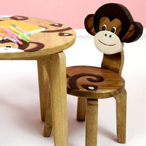 Darrahopens Furniture > Bar Stools & Chairs Kids Wooden Chair Monkey