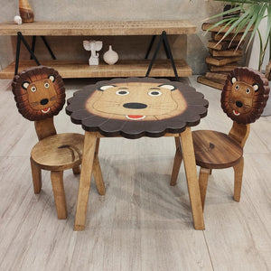 Darrahopens Furniture > Bar Stools & Chairs Lion Table Chairs Set