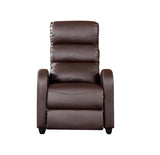 darrahopens Furniture > Bar Stools & Chairs Luxury Leather Recliner Chair Armchair - Brown