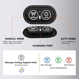 Darrahopens Furniture > Bar Stools & Chairs > Massage Chairs 3-in-1 Electric Back Massager, Lumbar Support Pillow withTraction Lifting and Vibration Massage and Heat Compress for Sciatica and Lower Back Pain Relief In Australia - Darrahopens