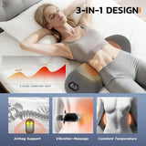 Darrahopens Furniture > Bar Stools & Chairs > Massage Chairs 3-in-1 Electric Back Massager, Lumbar Support Pillow withTraction Lifting and Vibration Massage and Heat Compress for Sciatica and Lower Back Pain Relief In Australia - Darrahopens