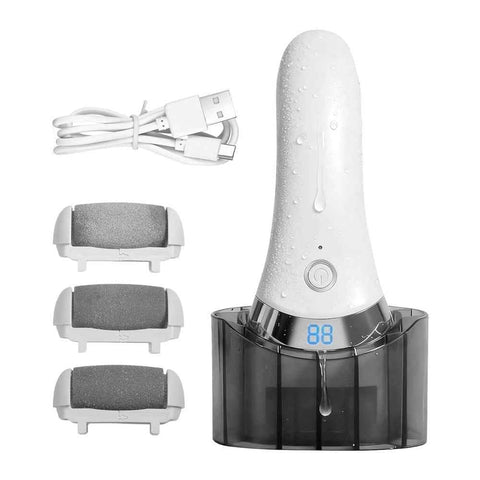 Darrahopens Furniture > Bar Stools & Chairs > Massage Chairs Electric Foot Files, Professional Waterproofs Battery Displays, Electric Callus Remover for Feet | for Cracked Dry Hard Dead Skin Heel Care Home Travel Spa Women MenLCD model -3 heads