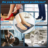 Darrahopens Furniture > Bar Stools & Chairs > Massage Chairs EMS Foot Massager Mat for Pain Foot Relief, EMS Foot Stimulator for Pain Relief Improve and Facilitate Muscle Performance in The Shoulder, Massager & Legs (Black)