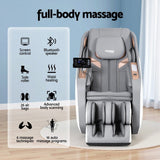 Darrahopens Furniture > Bar Stools & Chairs > Massage Chairs Livemor 4D Massage Chair Electric Recliner Double Core Mechanism Massager ROWA White