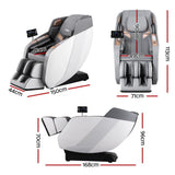 Darrahopens Furniture > Bar Stools & Chairs > Massage Chairs Livemor 4D Massage Chair Electric Recliner Double Core Mechanism Massager ROWA White